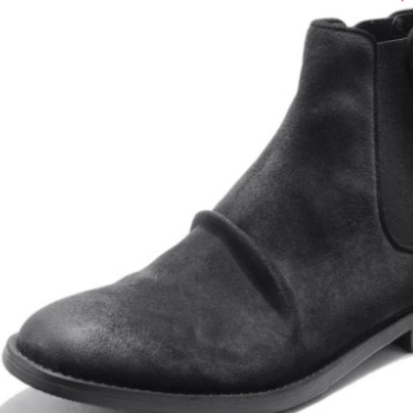 High top Leather Suede Boots